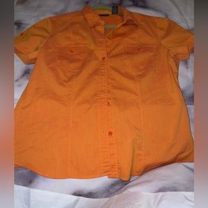 New York and company woman’s button down shirt